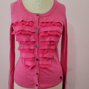 Abercrombie ruffle cardigan